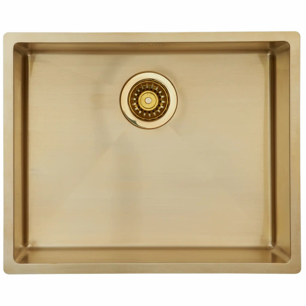 Kubus 500 Soft køkkenvask, Massiv messing