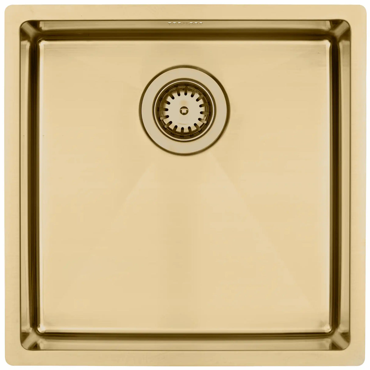 Kubus 400 Soft køkkenvask, Massiv messing