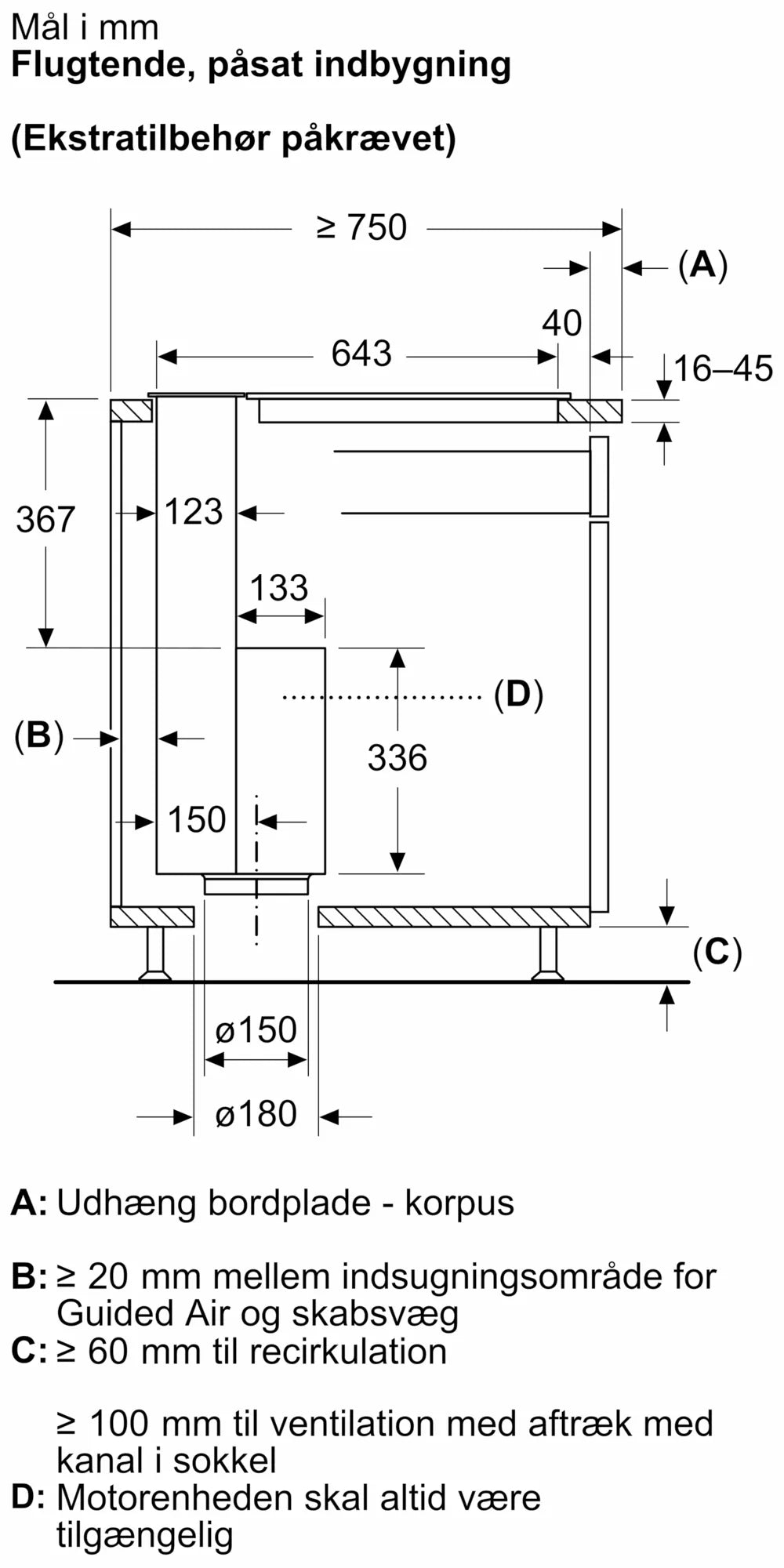 iQ700 Bordemfang 90 cm Klart glas, Sort - LD98WMM66