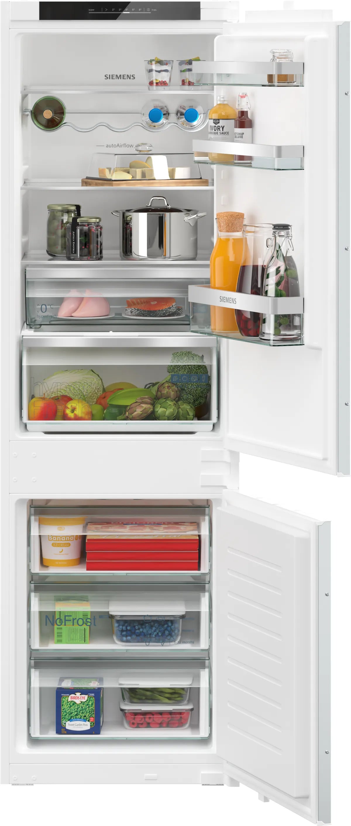 iQ300 Integrerbart køle-/fryseskab 177.2 x 54.1 cm glidende hængsel - KI86NVSE0