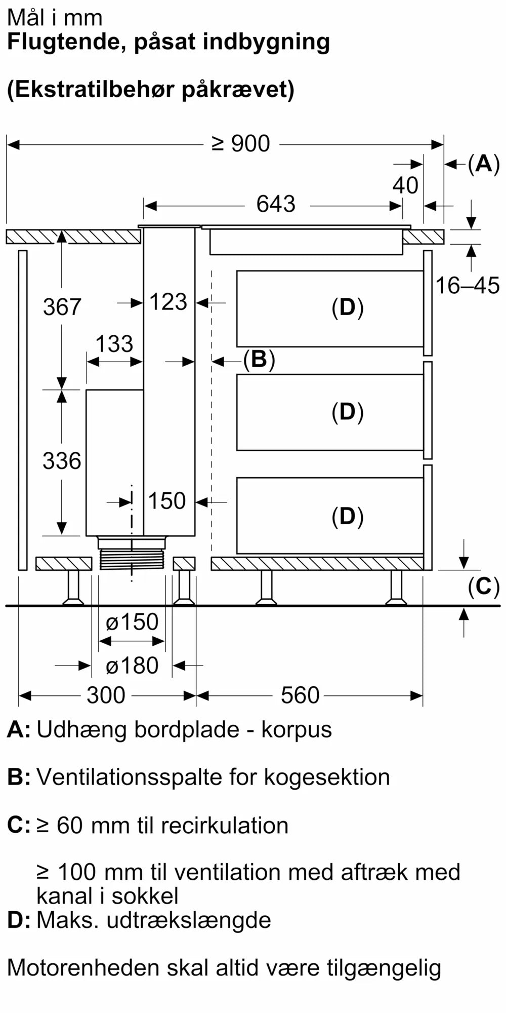 Bordemfang 80 cm flush installation - Siemens iQ700 - LD88WMM65