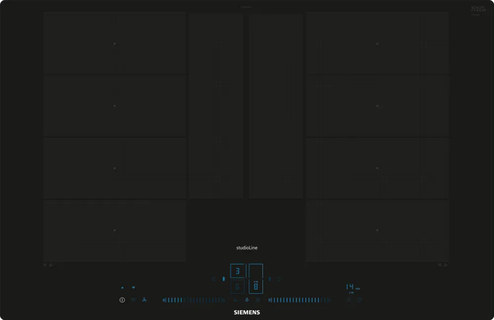 Induktionskogeplade 80 cm Sort, planmontering - PlanoDesign - Siemens iQ700 - EX807NYV6E