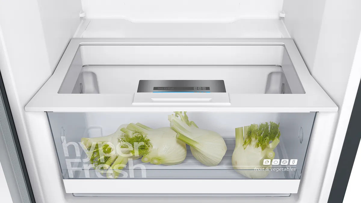 iQ300 Køleskab 186 x 60 cm Sort stål med antifingerprint - KS36VVXDP