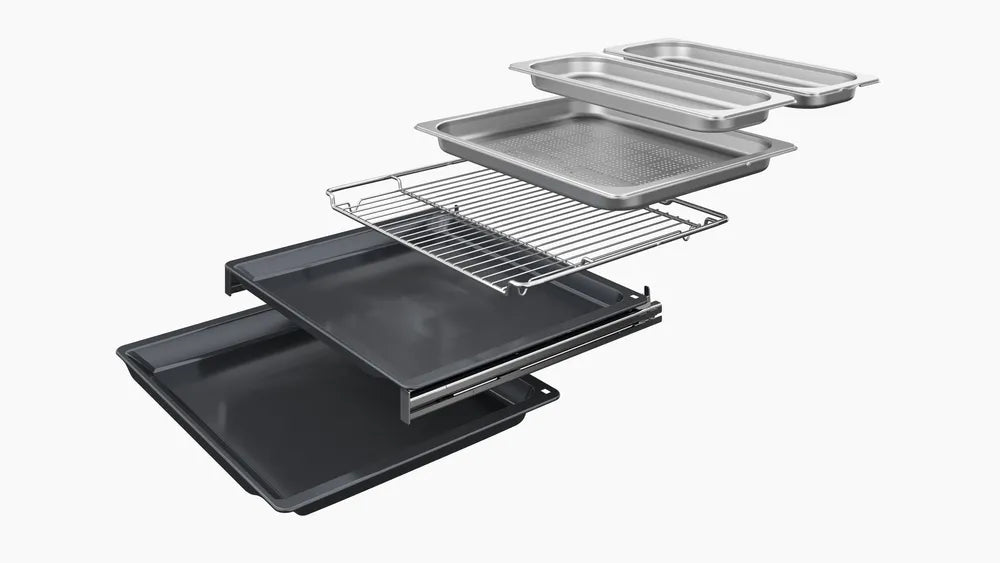 Indbygningsovn med damp 71l EcoClean m/disp A+ - Siemens iQ700 - HS936GCB1 - 60x60 cm