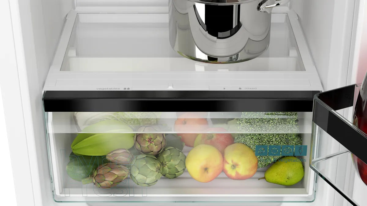 Integrerbart køleskab 122.5 x 56 cm fladhængsel med dæmpet lukning (soft close) - Siemens iQ500 - KI41RSDD1