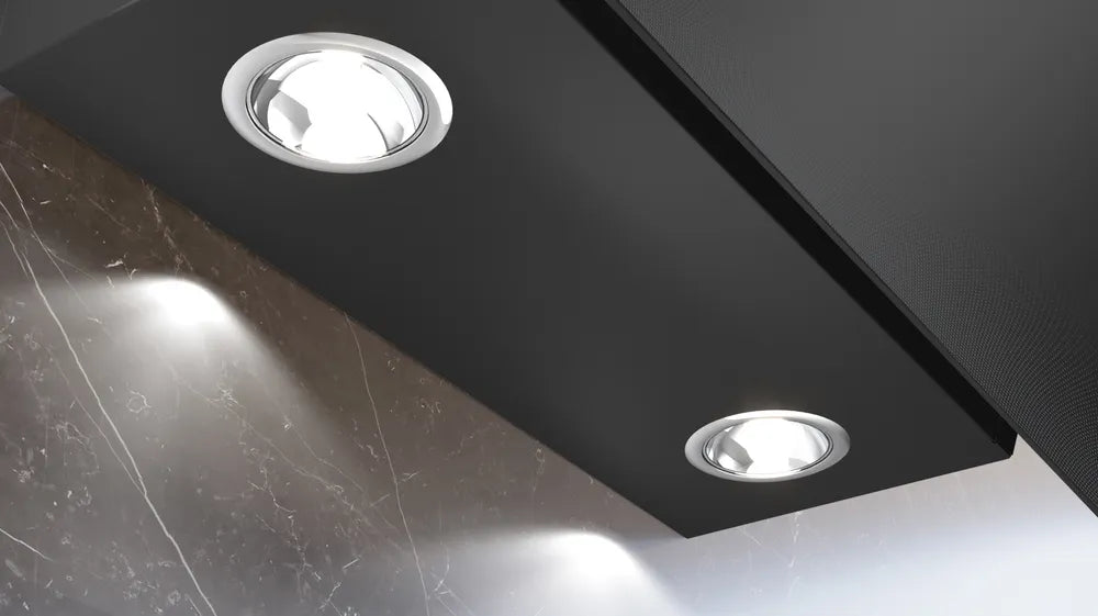 Væghængt emhætte - 60 cm - Klart glas med sort tryk - Siemens iQ100 - LC65KDK6K