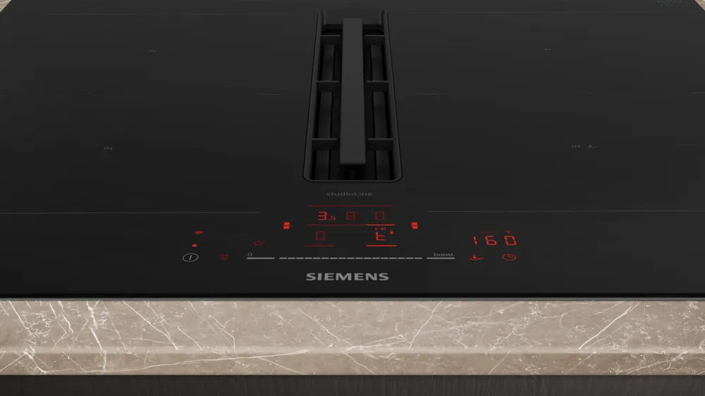 Induktionskogeplade med indbygget emfang 60 cm - Siemens iQ500 - ED677HQ26E