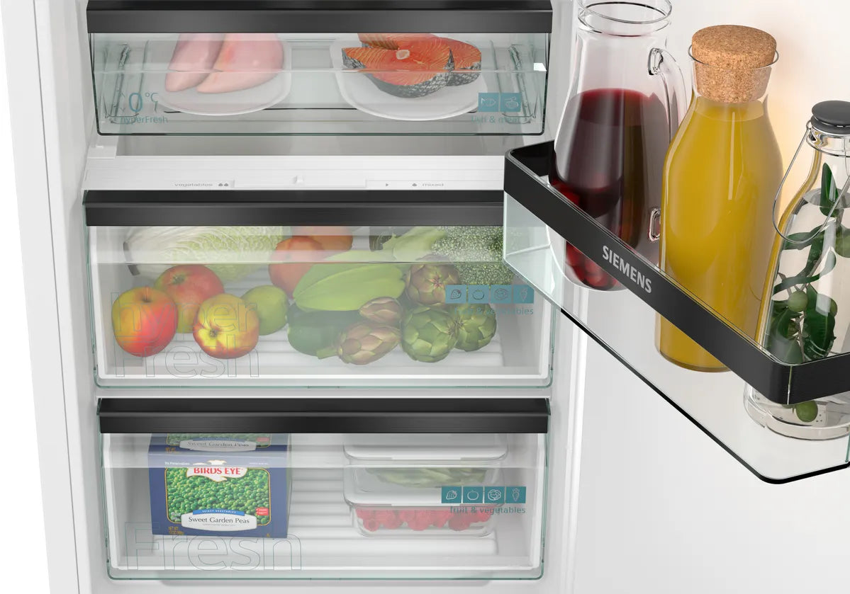 Integrerbart køleskab 177.5 x 56 cm fladhængsel med dæmpet lukning (soft close) - Siemens iQ500 - KI81RSDD0