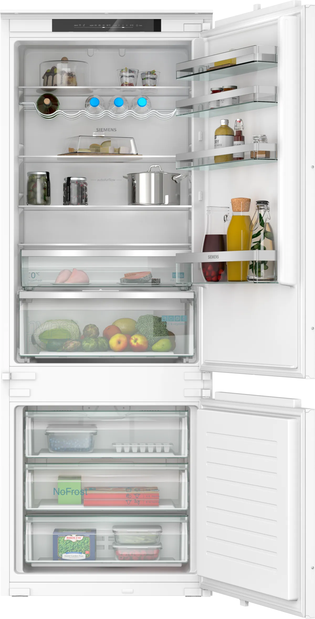 iQ300 Integrerbart køle-/fryseskab 193.5 x 69.1 cm glidende hængsel - KB96NVSE0