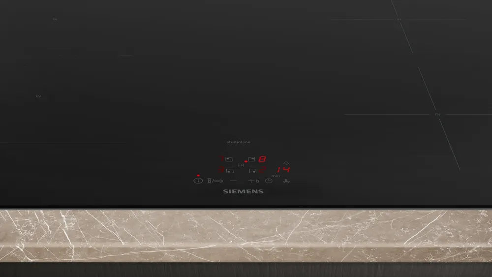 Induktionskogeplade med indbygget emfang 80 cm - Siemens iQ300 - ED877BS16E