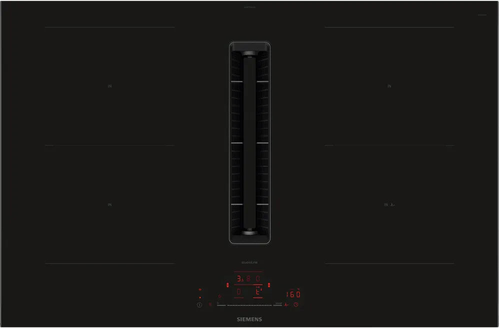 Induktionskogeplade med indbygget emfang 80 cm - Siemens iQ500 - ED877HQ26E