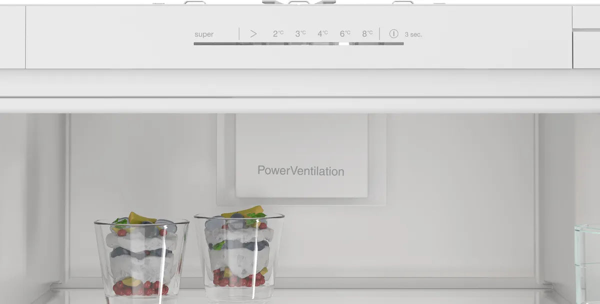 Integrerbart køleskab 177.5 x 56 cm glidende hængsel - Siemens iQ100 - KI81R5SE0