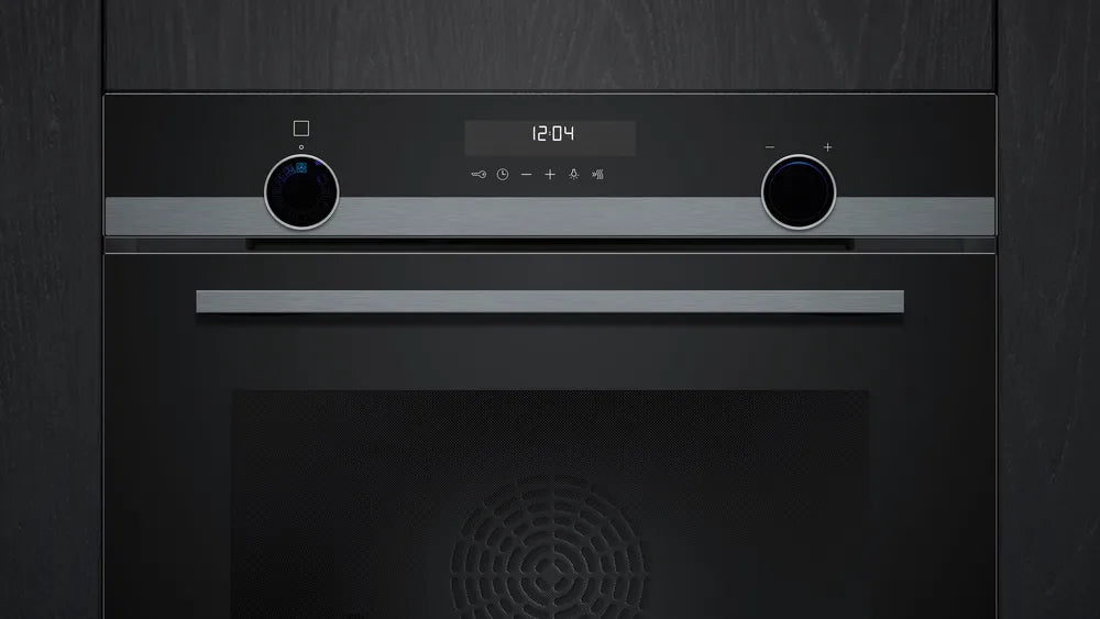 Indbygningsovn 60 x 60 cm i Sort - IQ500 - Siemens HB478G5B7