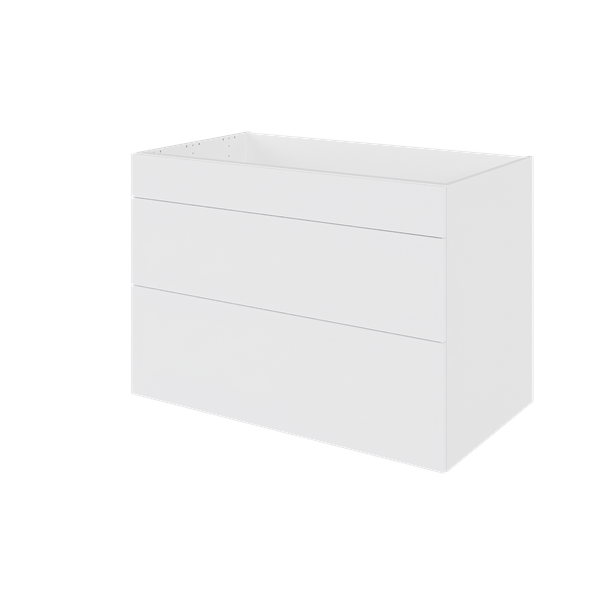 Multi-Living Køkken vaskeskab i Hvid Front H: 70,4 cm D: 60,0 cm - Fuldudtræk og softluk - Bredde: 100 cm