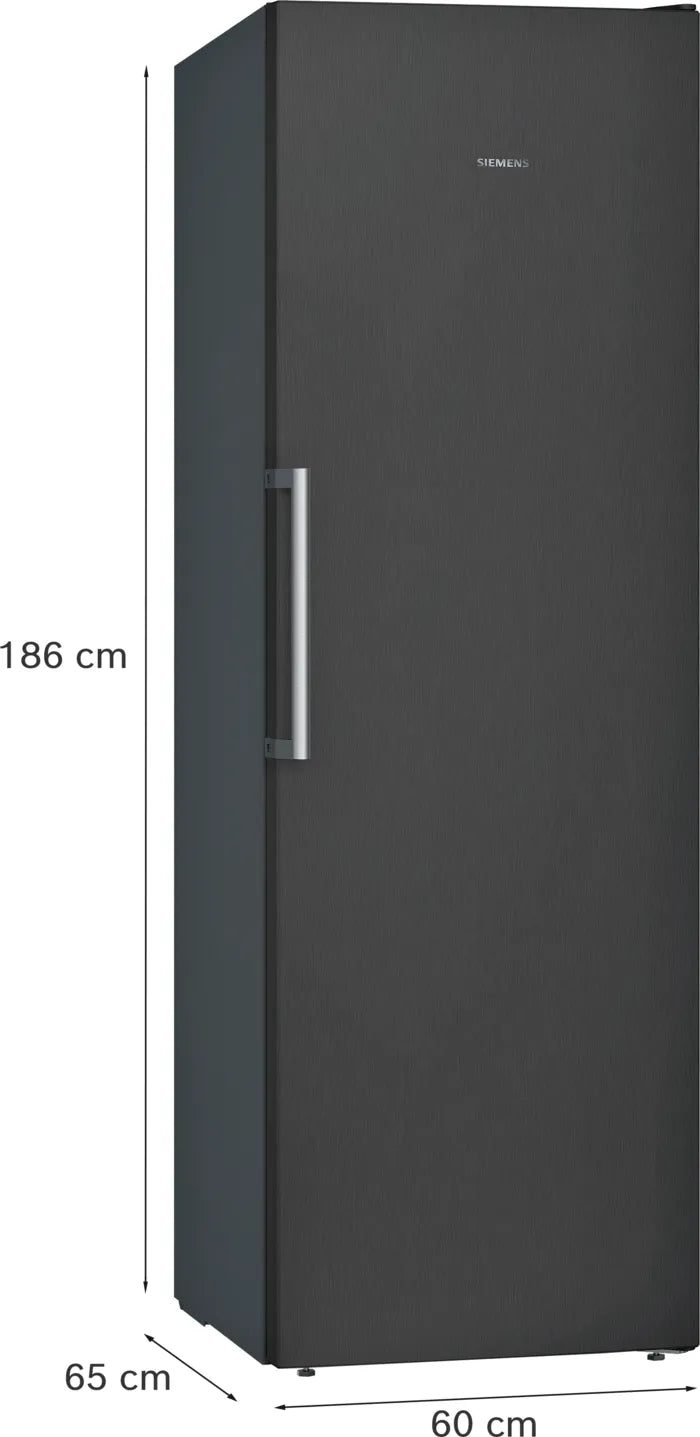 iQ300 Fryseskab 186 x 60 cm Sort stål med antifingerprint - GS36NVXEV