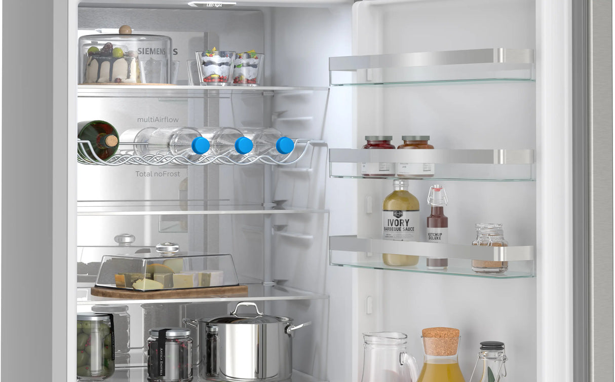 Siemens iQ300 Køle-/fryseskab 203 x 60 cm Rustfrit stål - KG39NVICV