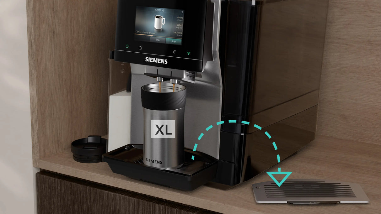 Siemens Fuldautomatisk kaffemaskine EQ700 iAroma Rustfrit stål - TQ723E03