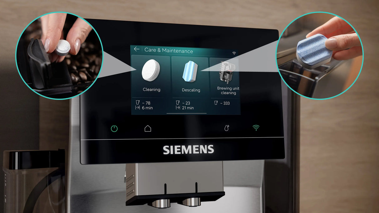 Siemens Fuldautomatisk kaffemaskine EQ700 iAroma Rustfrit stål - TQ723E03
