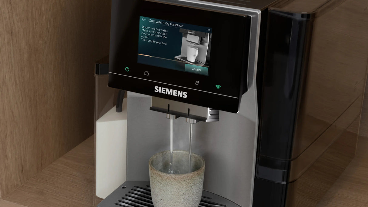 Siemens Fuldautomatisk kaffemaskine EQ700 iAroma Rustfrit stål - TQ723E03