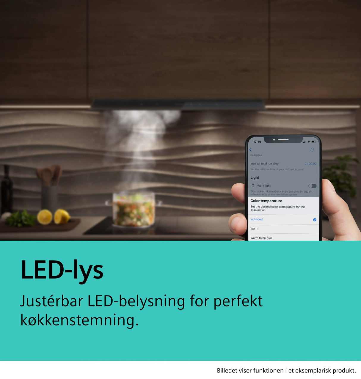 Siemens iQ700 Integreret boksemhætte 80 cm Grå glas sort print, Matsort - LJ89BET65