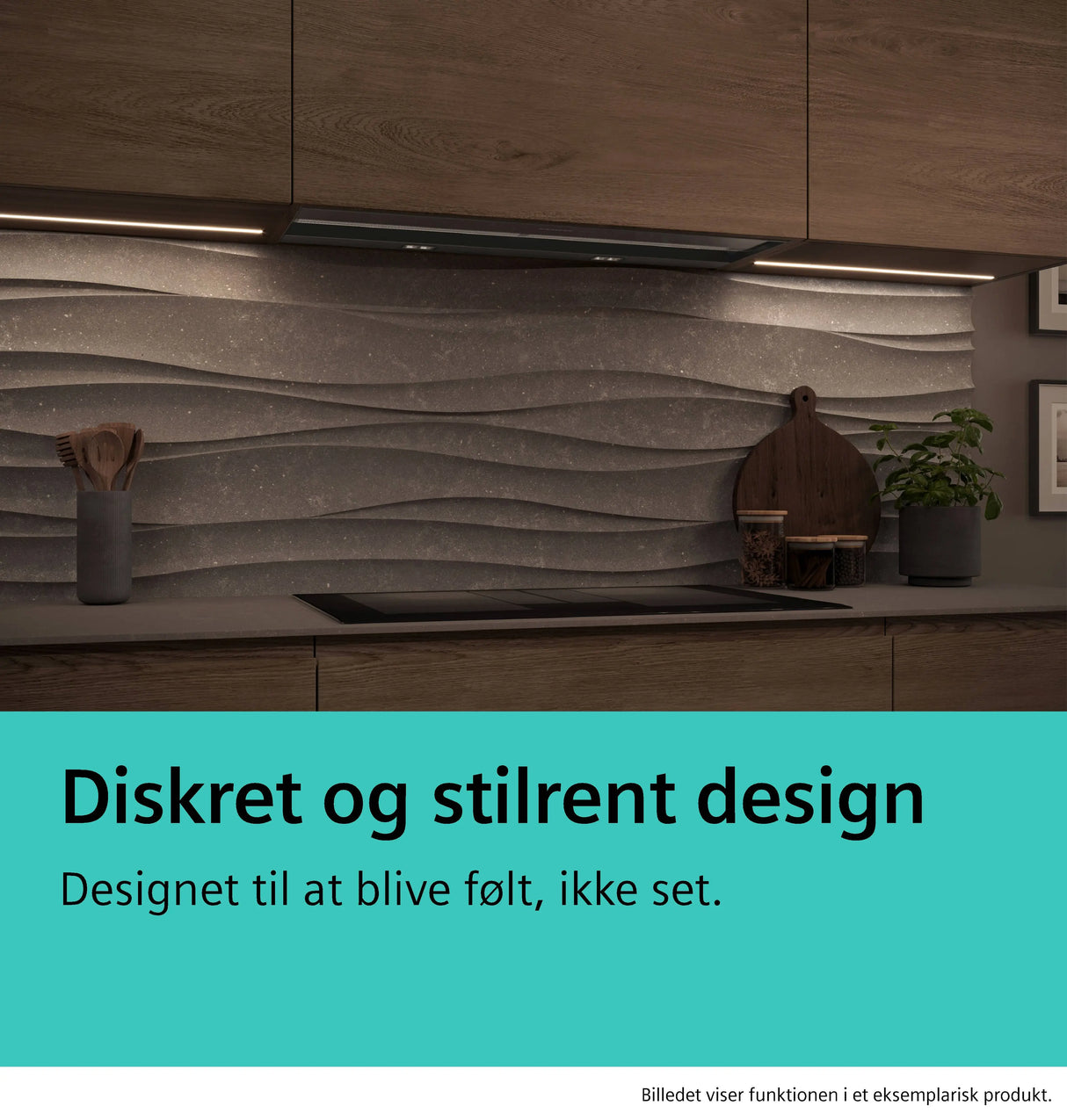 Siemens iQ700 Integreret boksemhætte 80 cm Grå glas sort print, Matsort - LJ89BET65