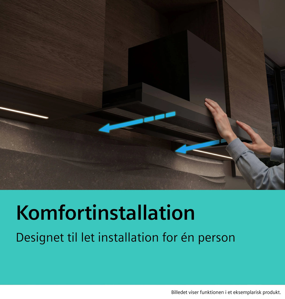 Siemens iQ500 Integreret boksemhætte 80 cm klart glas med sort tryk, Matsort - LJ87BDP60