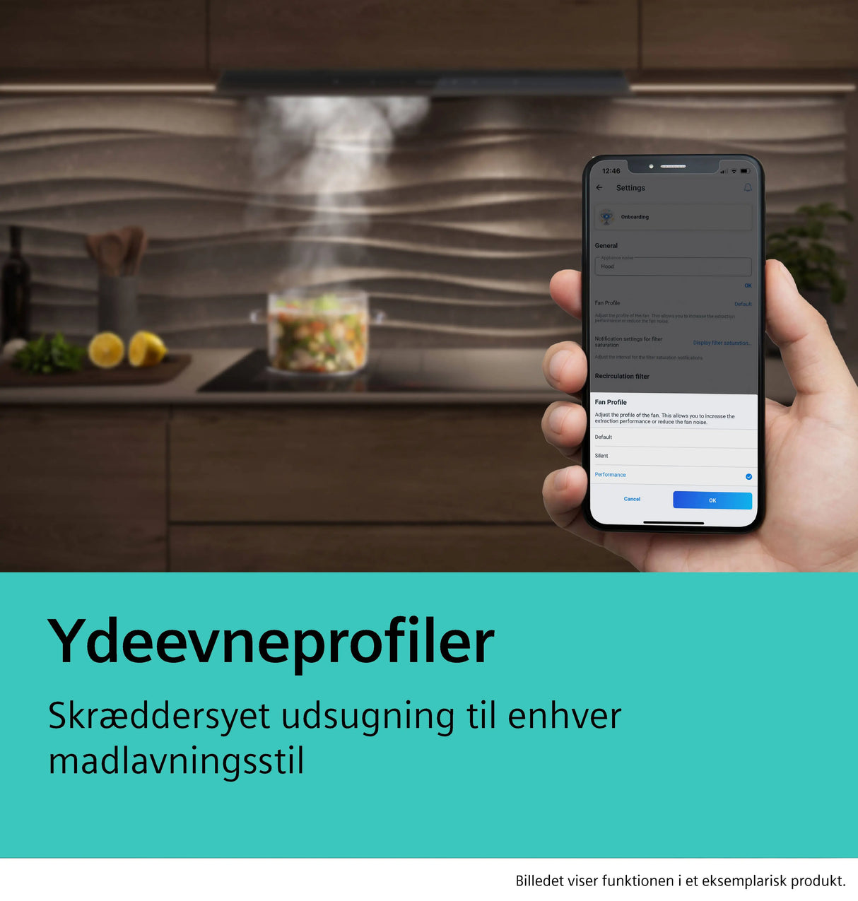 Siemens iQ700 Integreret boksemhætte 80 cm Grå glas sort print, Matsort - LJ89BET65