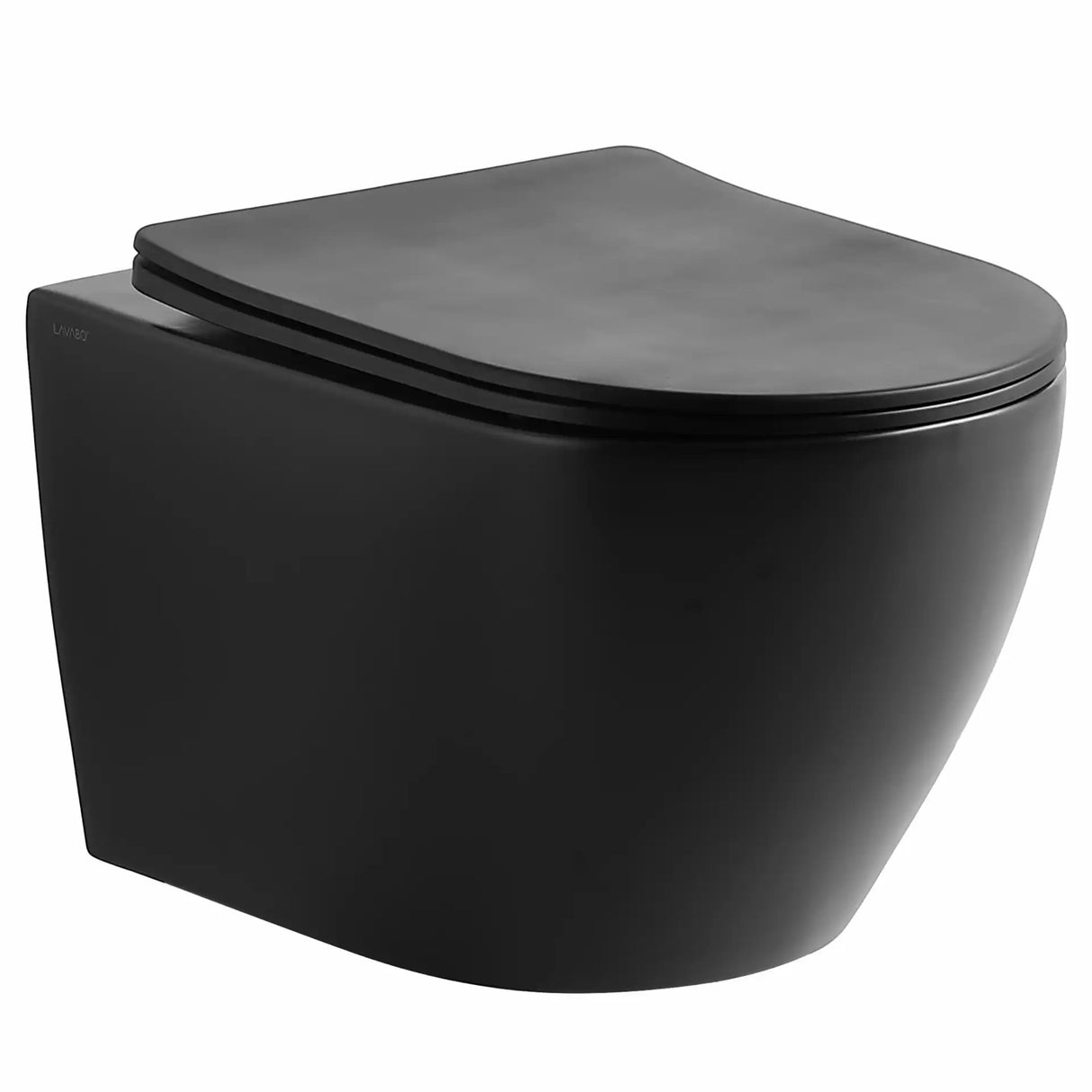 STUDIO RIMLESS VÆGHÆNGT TOILET M/SLIM TOILETSÆDE, MATSORT