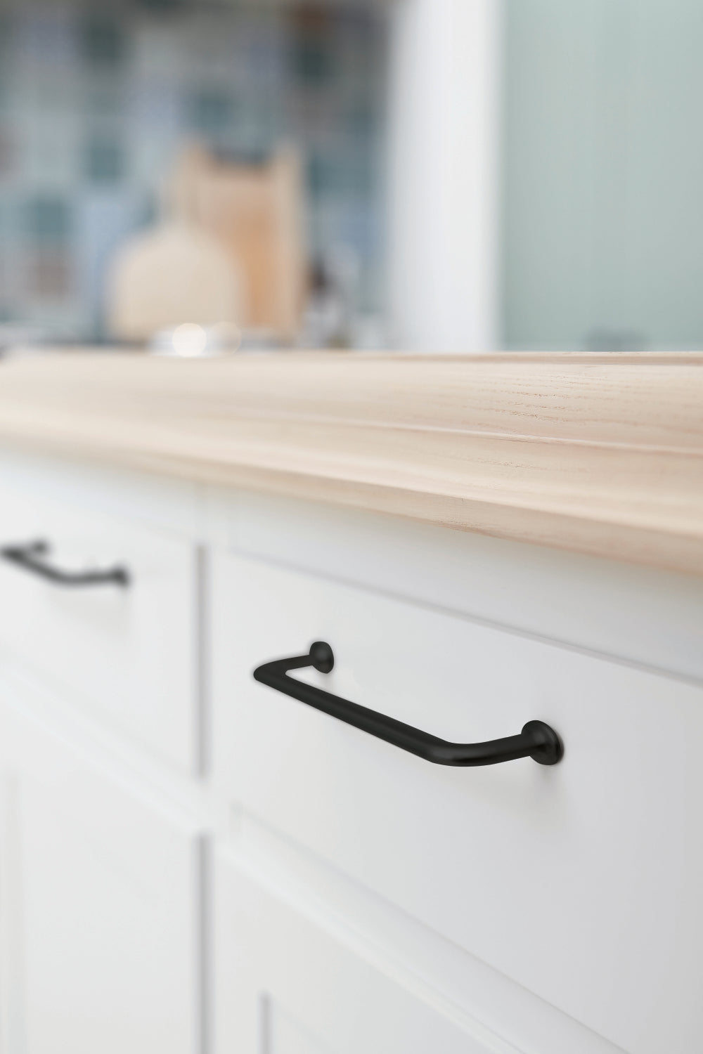 Furnipart U-Turn greb Mat sort 160mm