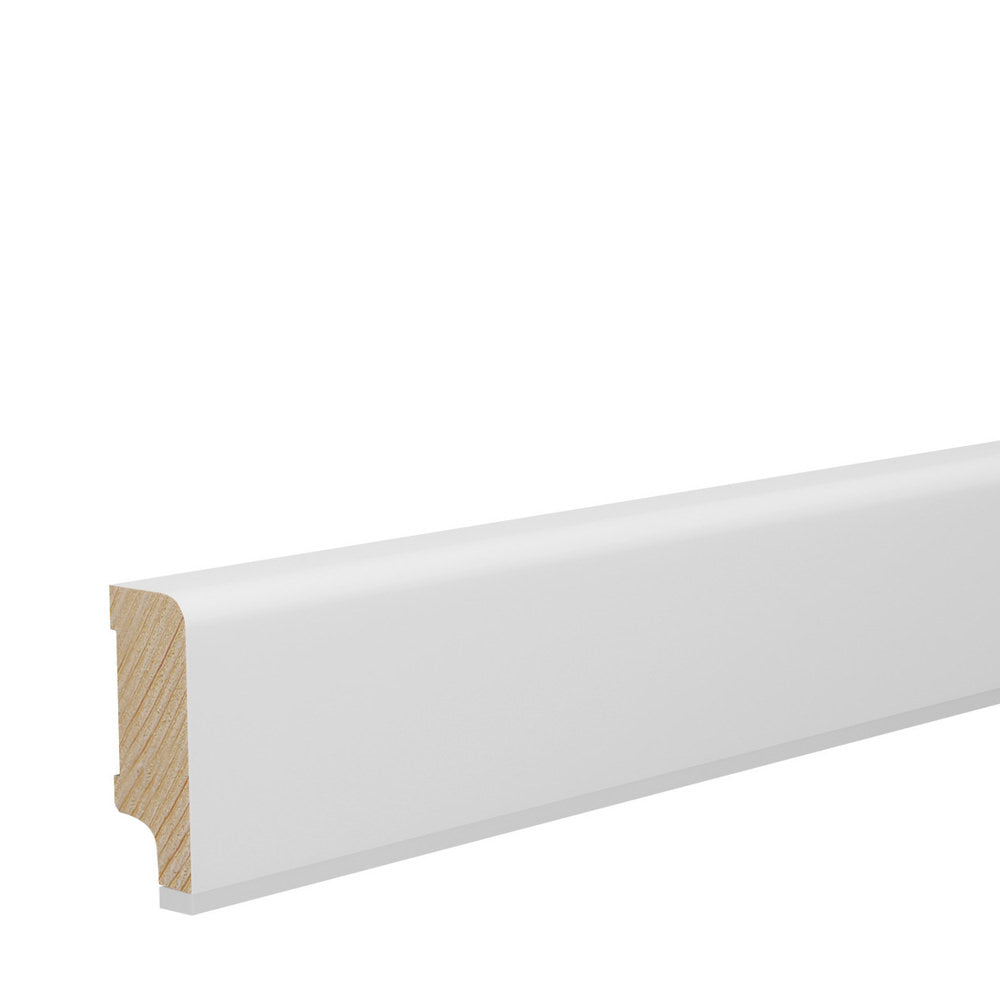 Haro Klik-fodliste 16 x 40 mm glat hvid 414267