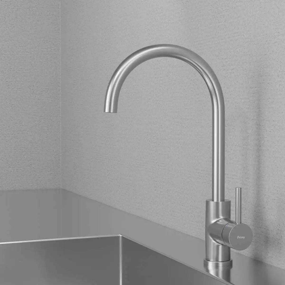 PRIMY STEEL CURVE KØKKENARMATUR, RUSTFRIT STÅL