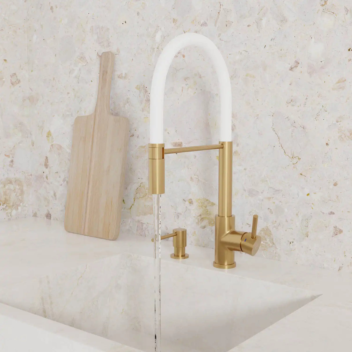 PRIMY STEEL PRO KØKKENARMATUR, SAND