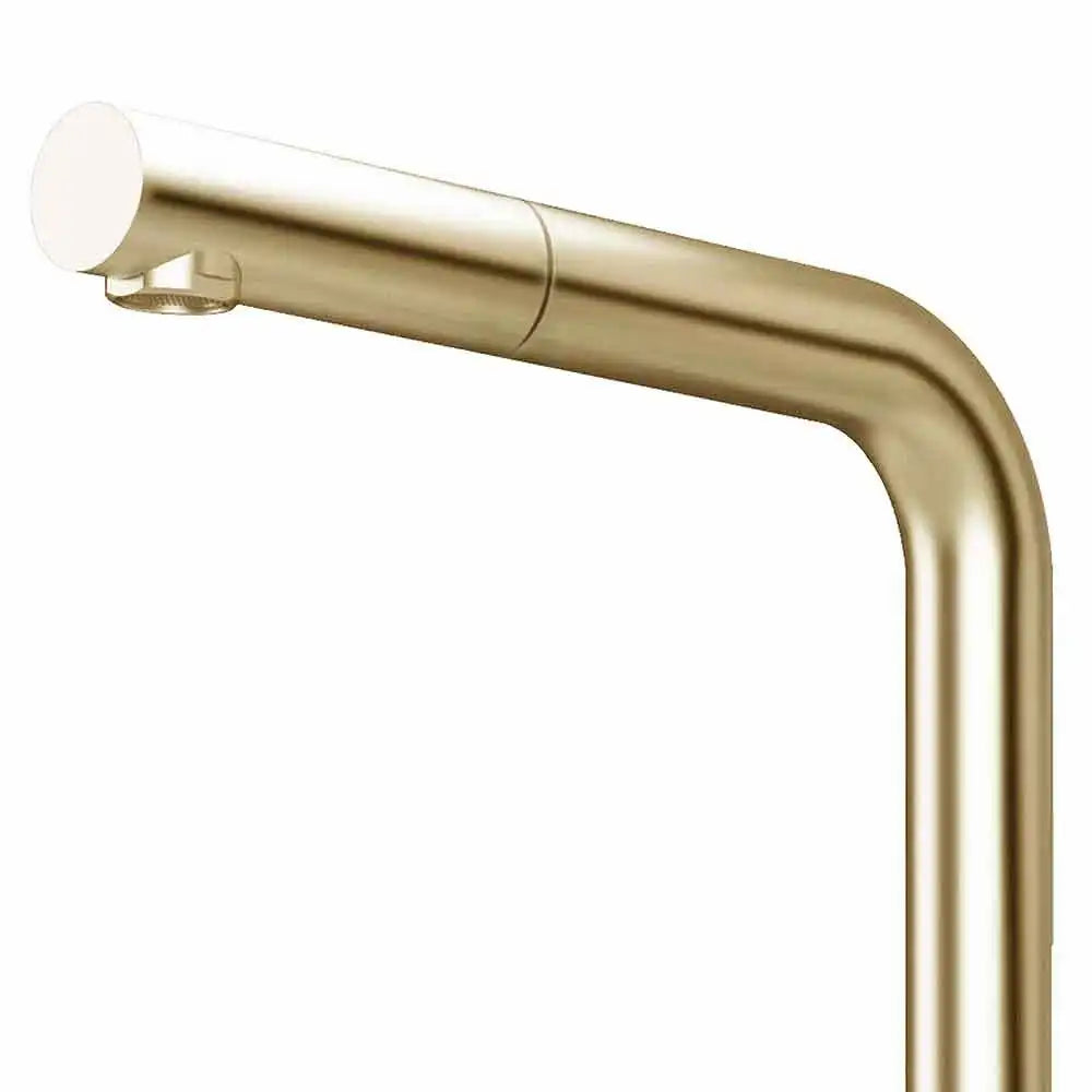 KUBUS 385 RS KØKKENARMATUR M/UDTRÆK, PVD MESSING