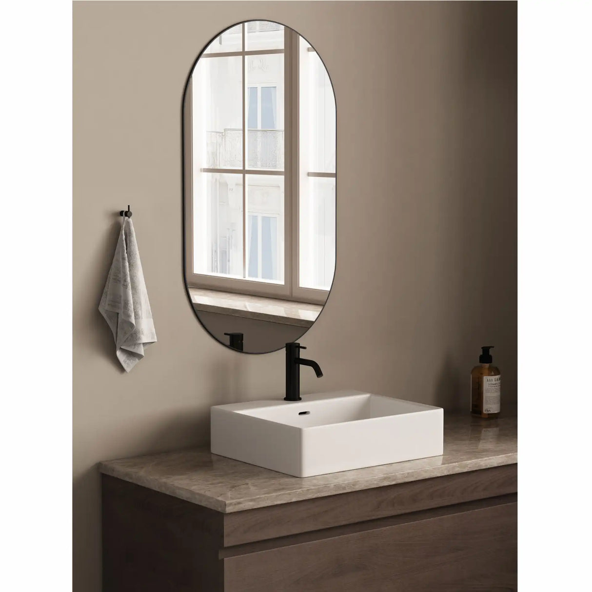 Mira 140 RS håndvaskarmatur, PVD Matsort