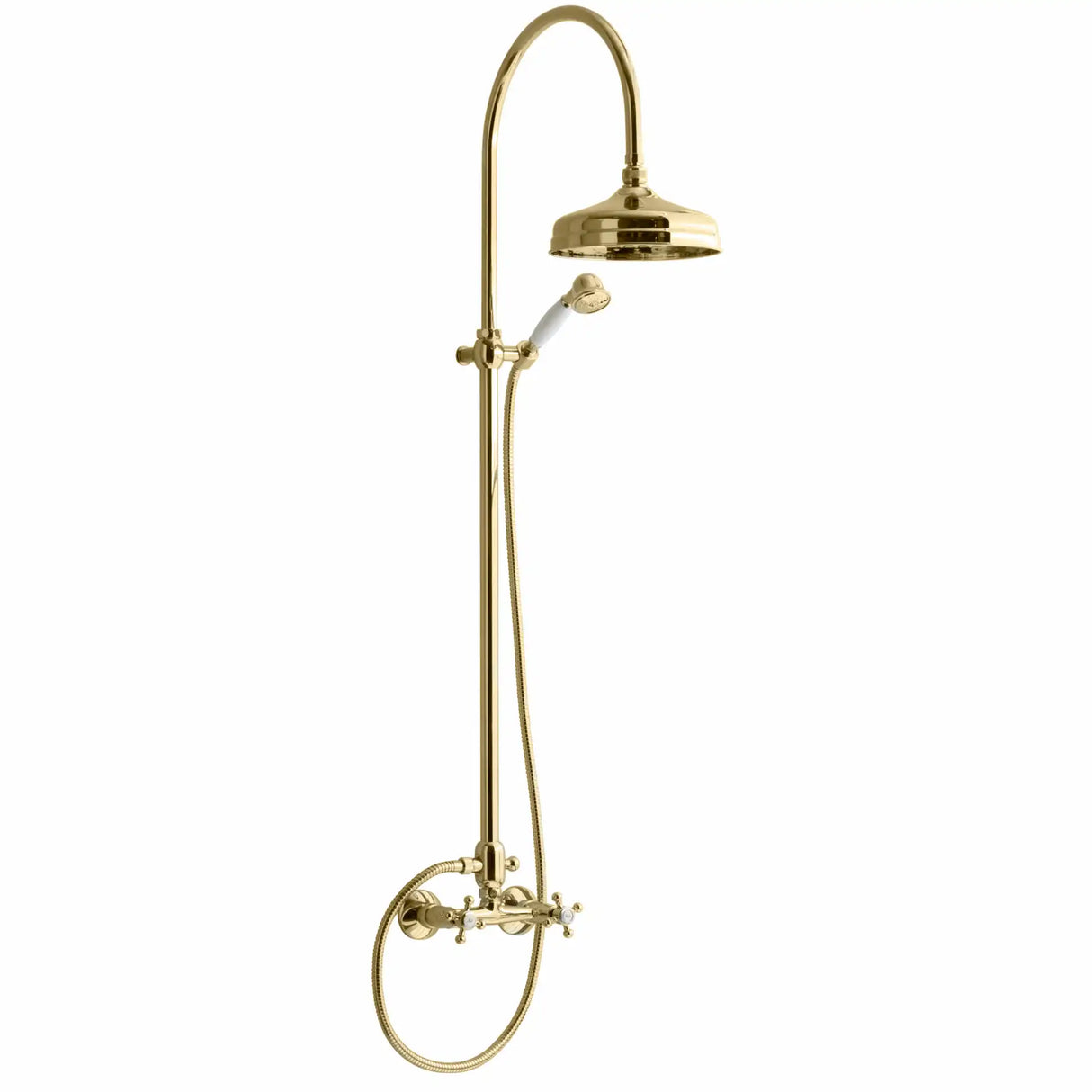 Retro komplet to-grebs brusesæt, Massiv messing