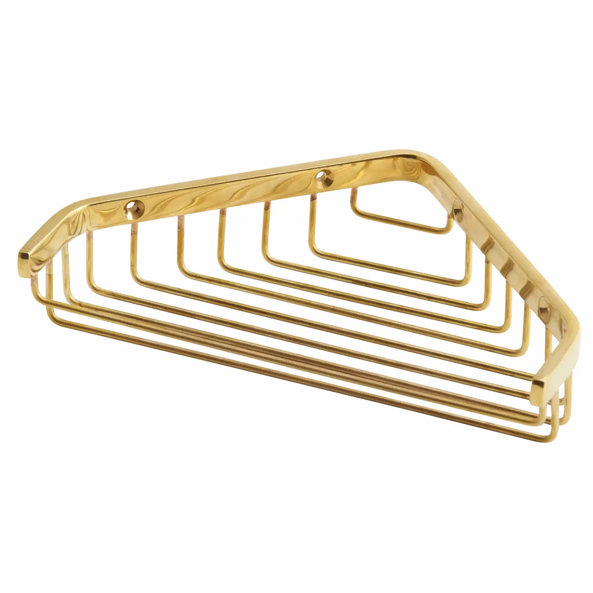 Lavabo Luna hjørnetrådkurv, Massiv messing