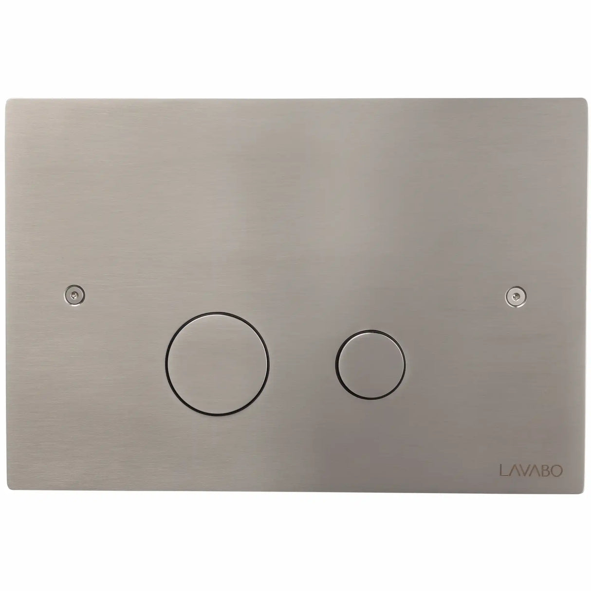 Lavabo Luna skylleplade t/indbygningscisterne, Børstet rustfrit stål