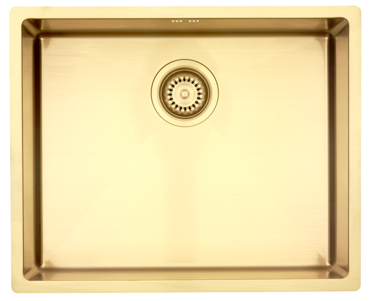 Lavabo KUBUS 500 SOFT - GULD/MESSING