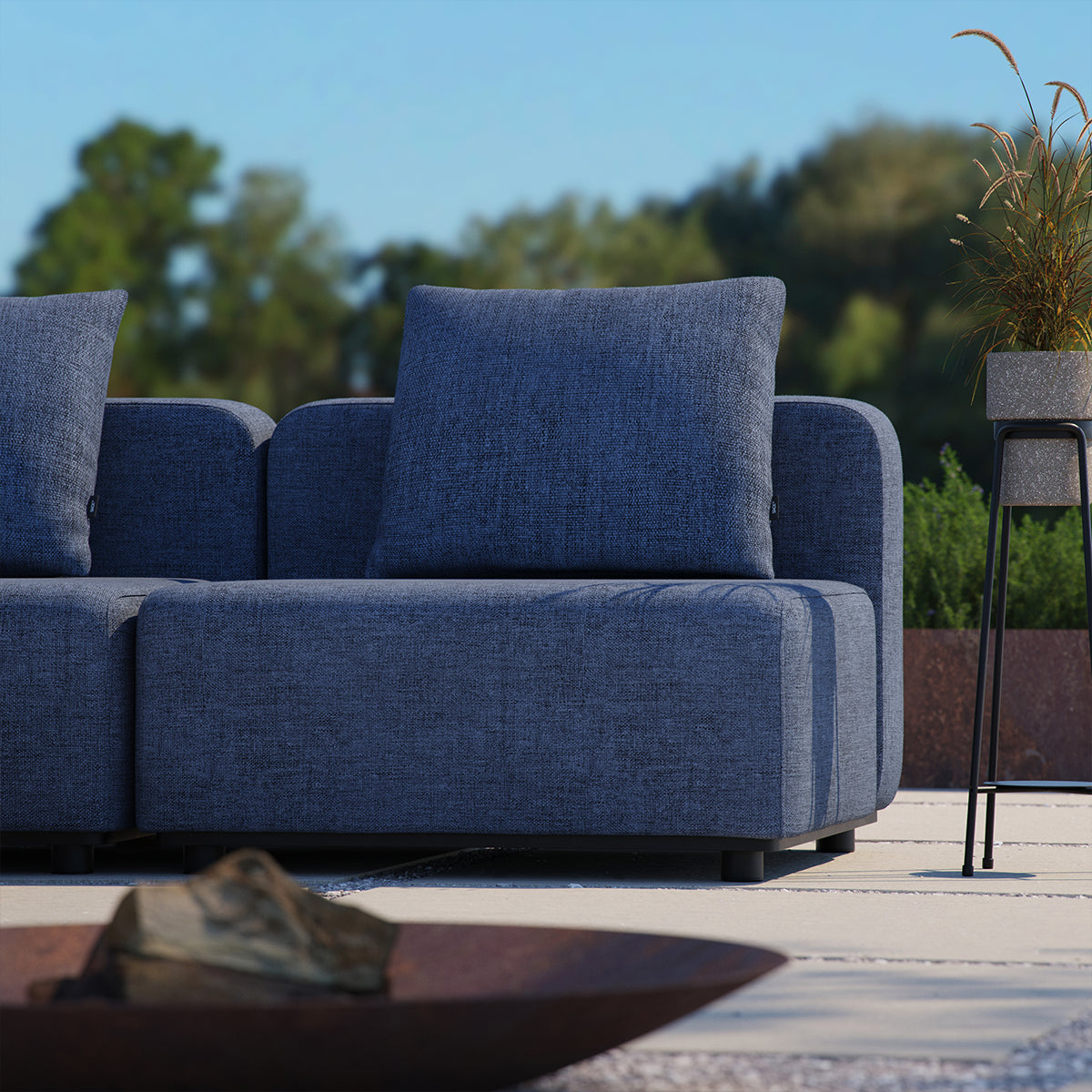 Cobana Lounge Sofa - Seat Section Indigo