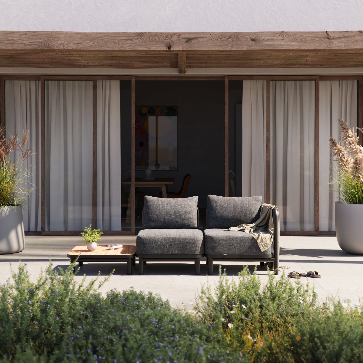 Kirra Lounge Sofa - Seat section Noir