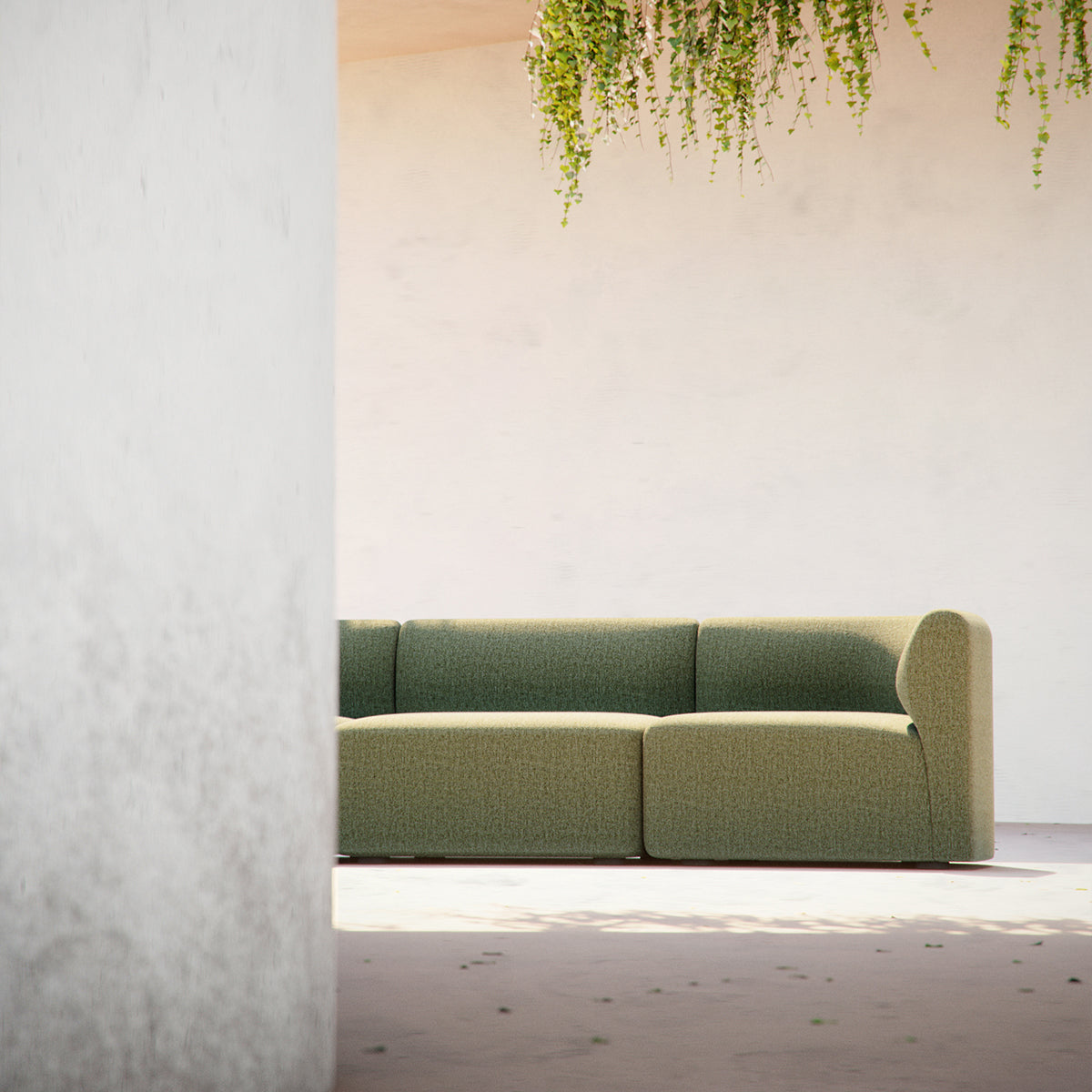 Fjord Sofa - Seat Section Cosmo Olive