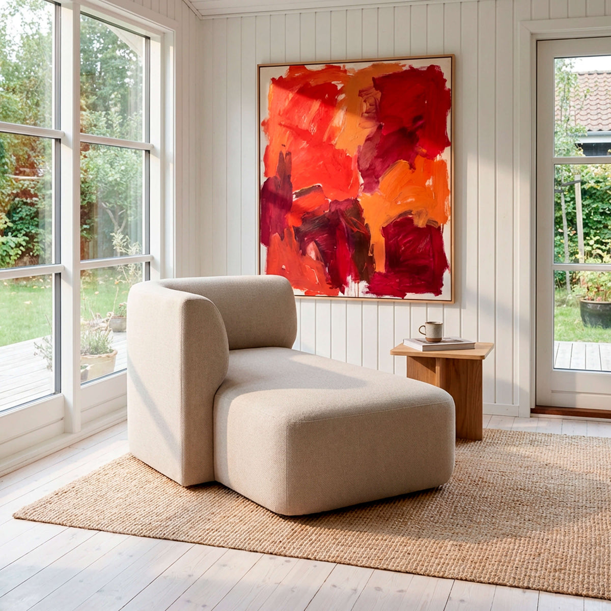 Fjord Sofa - Chaiselong Left Sealife Ivory