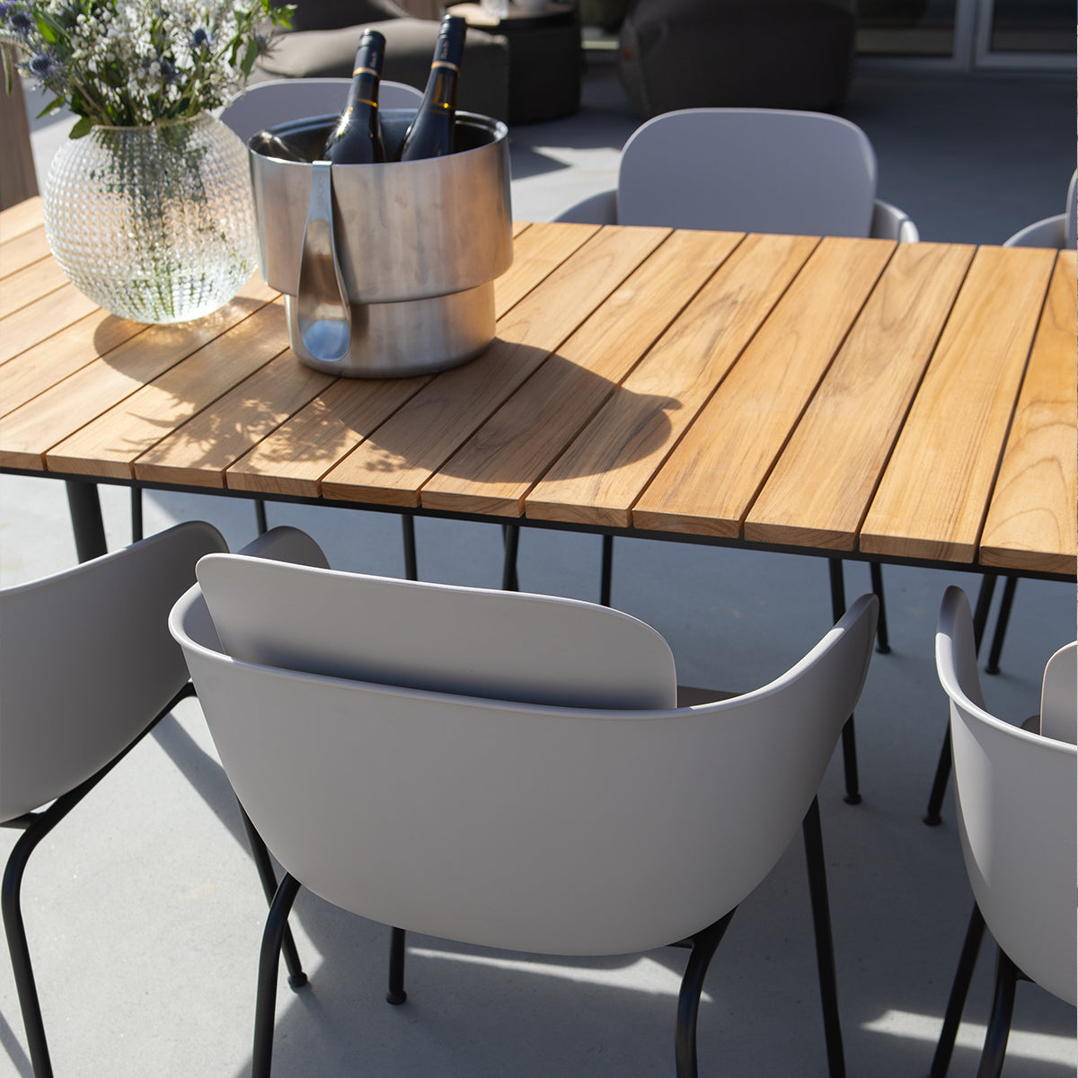 Patio Chair no. One S2 Taupe/Black