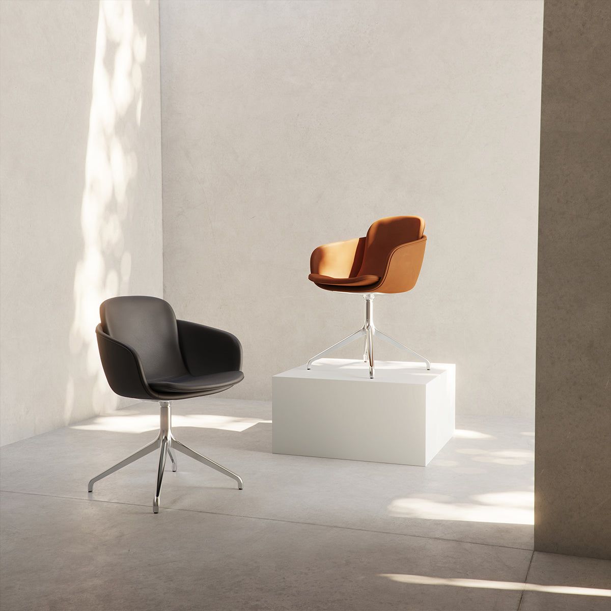 Chair no. One S2 Polished Swivel - Terra Safari