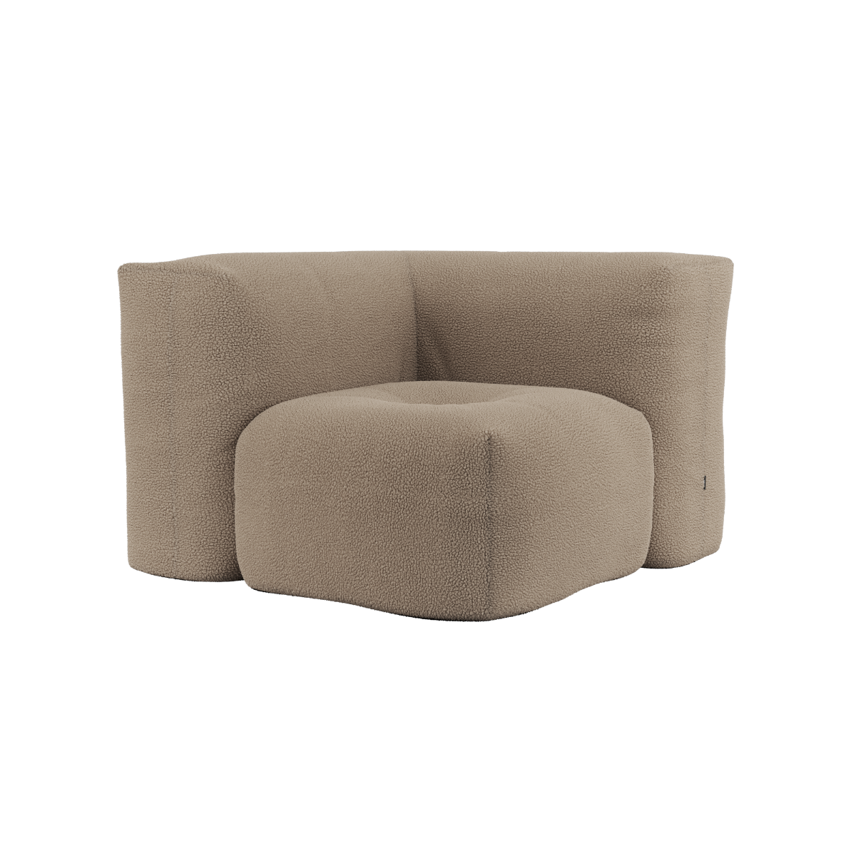 Soft Sofa Indoor - Corner Section Teddy Brown
