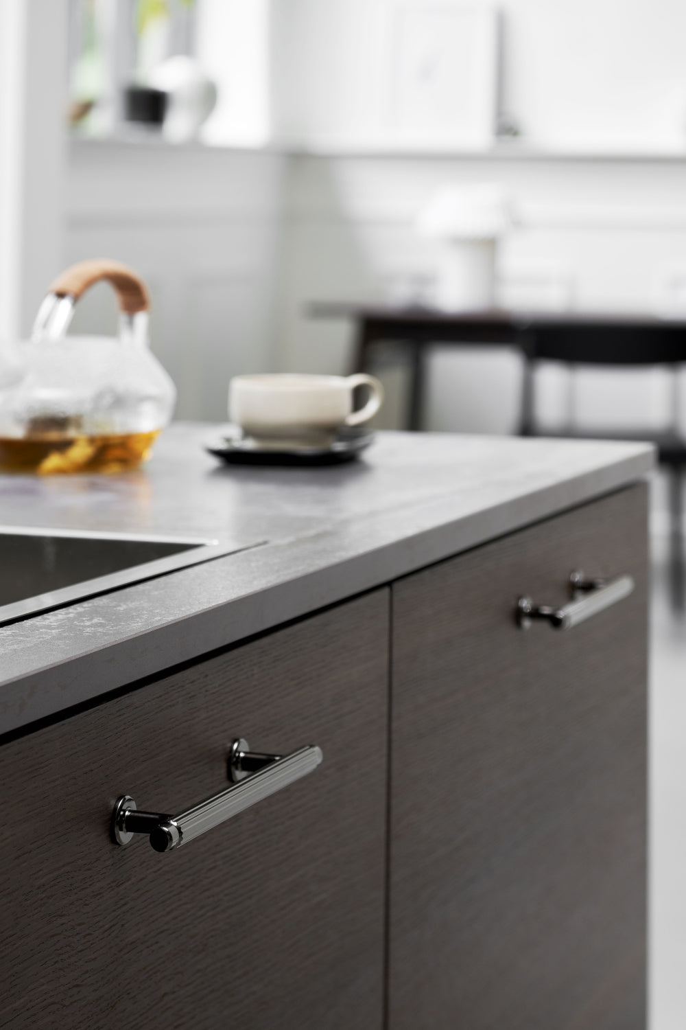 Furnipart Villa greb Sort nikkel 192mm