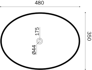 Marmor Monaco Vask i Mat eller Blank i dybde 54,5 cm