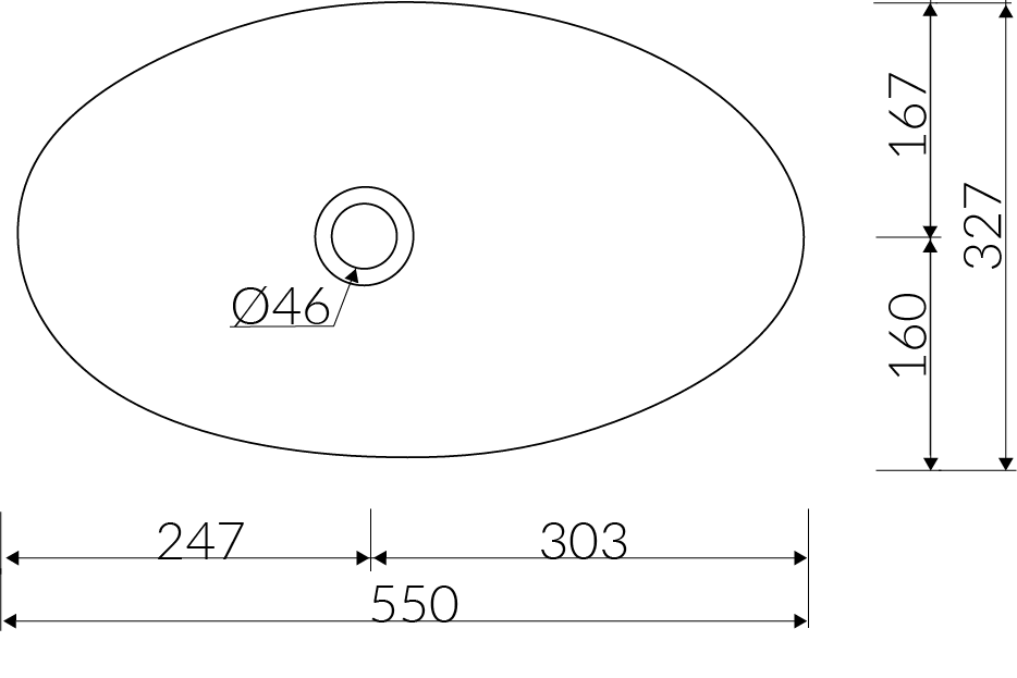 Palma vask i Hvid blank