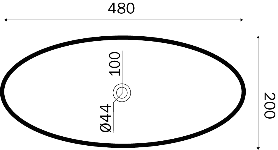 Granitex Monaco vask Blank dybde 36 cm