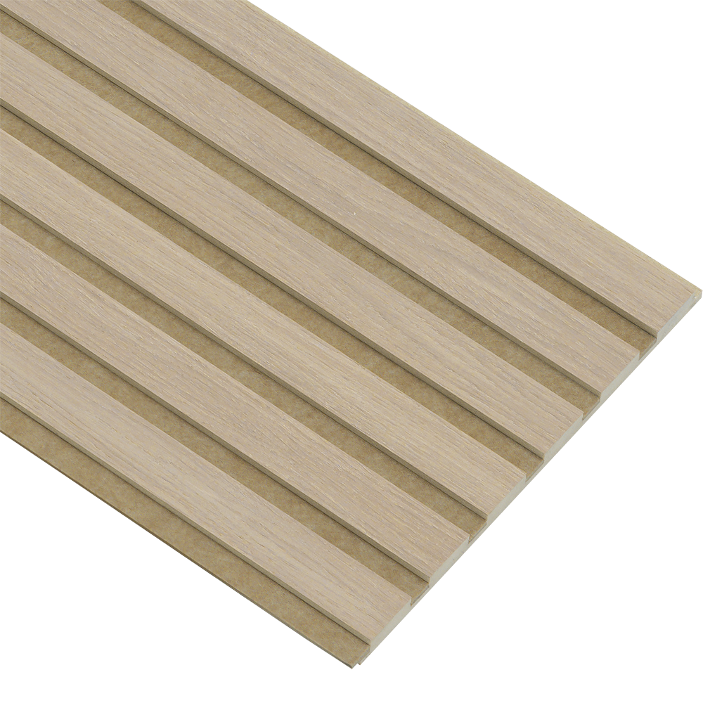 Akustikpaneler i almindelig kerne i hvid oliering - vælg mellem forskellige farve filt - Mål: 16 × 300 × 2780 mm